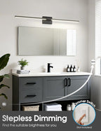 VOLISUN Bathroom Vanity Light 48 inch, 5CCT Dimmable, 40W LED Bathroom Light - Image 4