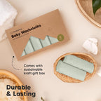 6-Pack Baby Washcloths – Soft Absorbent Viscose from Bamboo Washcloths - Image 7