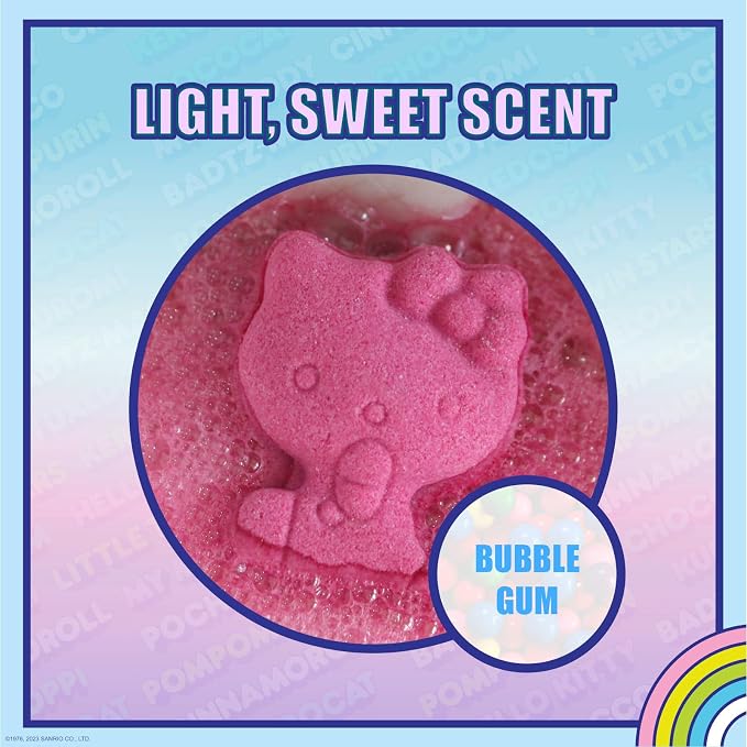 Hello Kitty and Friends Bath Bombs Set, 6 Piece, Bubblegum Scented - Image 4