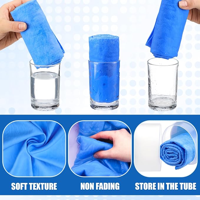 SmoothNovelty 2 Pack Swim Chamois Towel Water Absorbent Quick Dry Towel Shammy - Image 7