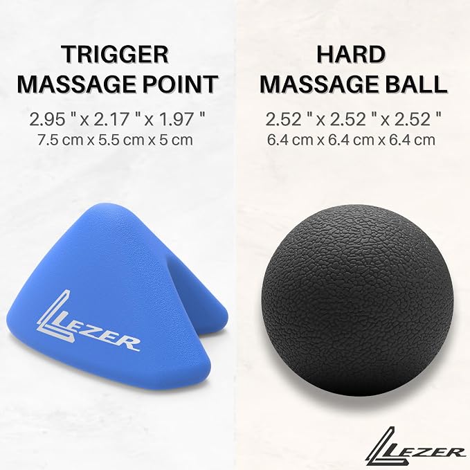 LEZER, Trigger Massage Point, Manual Massage Ball, Muscle Knots Relief Tool - Image 2