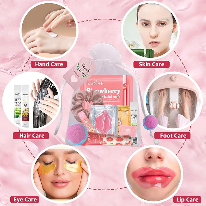 132PCS Spa Party Supplies for Women, Spa Party Favors Include Face Masks - Image 3