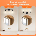 Espird Bathroom Vanity Light Fixtures Matte Black Bathroom Lighting Fixture - Image 6