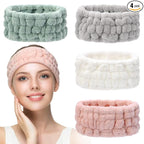 4 Pieces Spa Headband for Women Skincare Headband Makeup Headbands for Washing by Unknown