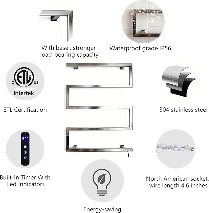 Towel Warmer Rack for Bathroom - Image 4