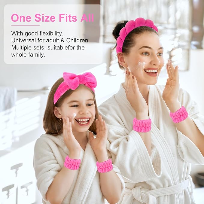 CAVETEE 6 Pack Spa Headband Set - Image 5
