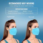 WWDOLL KN95 Face Mask 25 Pack, 5-Layers Breathable Disposable KN95 Masks - Image 5