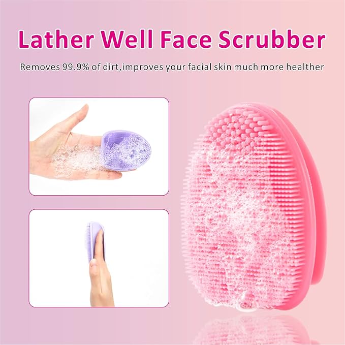 Silicone Face Scrubber, Face Scrubber, Facial Washing Brush - Image 6
