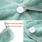 M-bestl 2 Pack Microfiber Hair Towel Wrap, Hair Drying Towel - Image 5