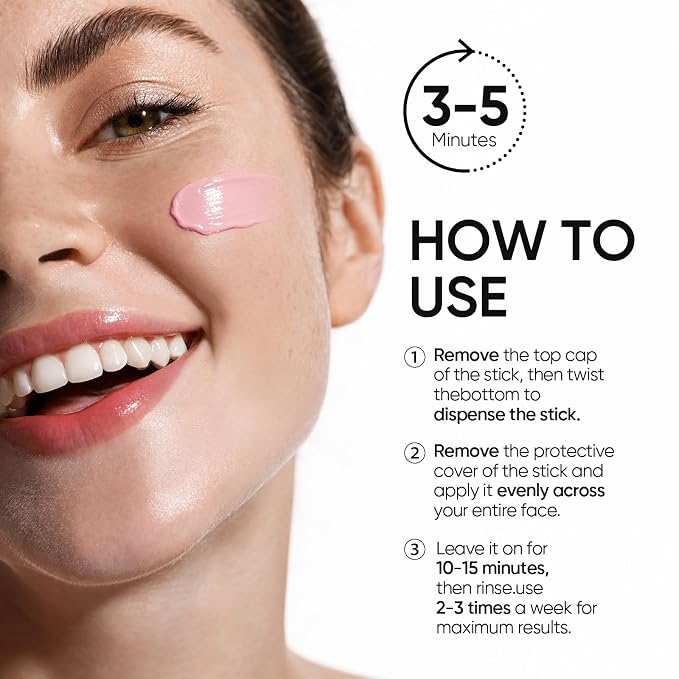 SKINTIFIC Niacinamide Bright Boost Face Mask Stick, Brightening & Pore-Blurring - Image 7