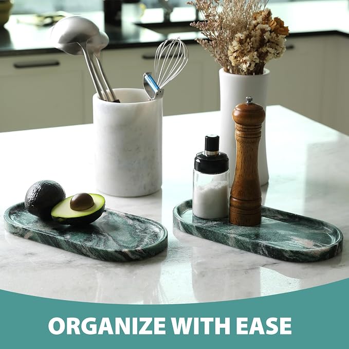 Koville Norway Natural Marble Tray, Catchall Tray - Image 6