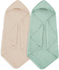 MIGIOL Muslin Hooded Baby Towels 100% Cotton ，Super Soft Muslin Baby Bath Towel by Unknown