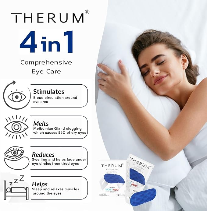THERUM 120 Mins Long Lasting Self Heating Steam Eye Mask - Image 2