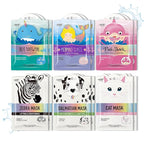 Epielle Character Face Mask Wave & Wild 12 Pack, Fun & Effective Korean Skin by Epielle