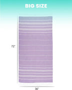 Antfuny 2 Packs Turkish Beach Towels Bathroom Pool Towel Adult Oversized Quick - Image 4