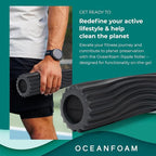 Oceanfoam Ripple Travel Foam Roller Firm Mini Foam Roller - Image 4