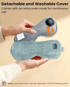 Cordless Heated Eye Mask with 1500mAh Large Battery, 4 Heat Levels & 100% - Image 7