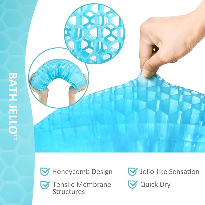 Sunlit Bath Jello Gel Bath Pillows, Lumbar Pillow - Image 3