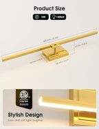 VOLISUN Bathroom Vanity Light 31.5 inch, 18W Dimmable 5CCT Led Bathroom Light - Image 6