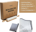 Koville African Natural Marble Rolling Pin, Non-Stick Polished Dough Roller - Image 8