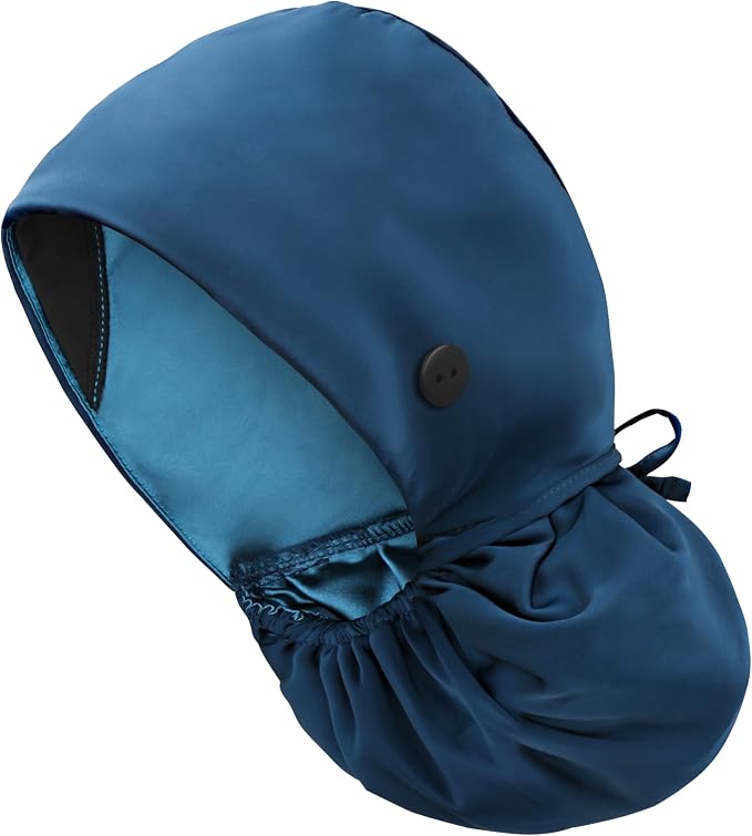 Satin Lined Scrub Cap, Adjustable Surgical Cap by IRIS+CRAFT