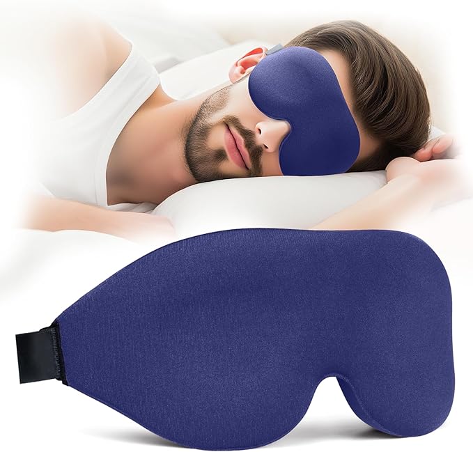 NEWVANGA Sleep Mask for Back and Side Sleeper, Block Out Light, Luxury Sleeping by NEWVANGA