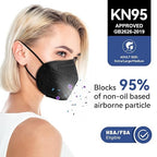 KN95 Face Masks Black Adults - Image 2