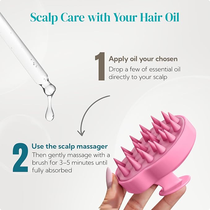 HEETA Hair Scalp Massager Shampoo Brush 2 Pack, Soft Silicone Bristles to - Image 6