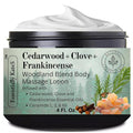 Cedarwood + Clove + Frankincense "Woodland Blend" Lotion 4 oz by EssentiallyKateS