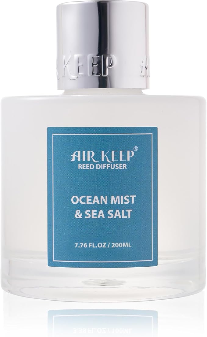 Airkeep Reed Diffuser Set/Ocean Mist&Sea Salt/6.76 fl oz/1 Pack/Home & Office - Image 6