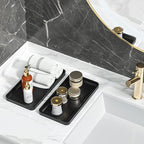 Weenson Bathroom Vanity Trays for Countertop Toiletries Decor Candle Perfume - Image 2