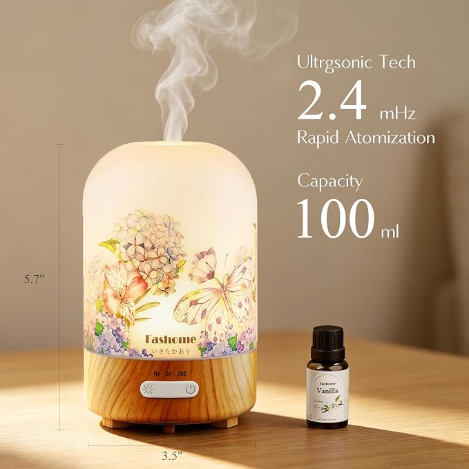 Essential Oil Diffuser for Home, Ultrasonic Cool Mist Air Aromatherapy - Image 7
