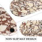 Koville Natural Decorative Marble Bathroom Tray, Stone Perfume Trays Jewelry - Image 3