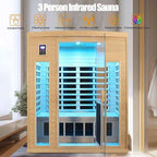 3 Person Infrared Sauna 0-5mG Ultra Low EMF Far Infrared Sauna - Image 2
