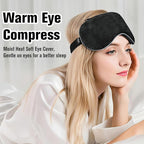 BeHoomi Heated Eye Mask, Weighted Sleep Mask Warm Compress - Image 2