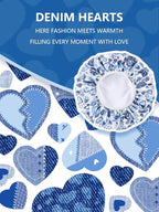 Years calm Terry Lined Shower Cap, Triple Layer Heart Motifs, Waterproof - Image 7