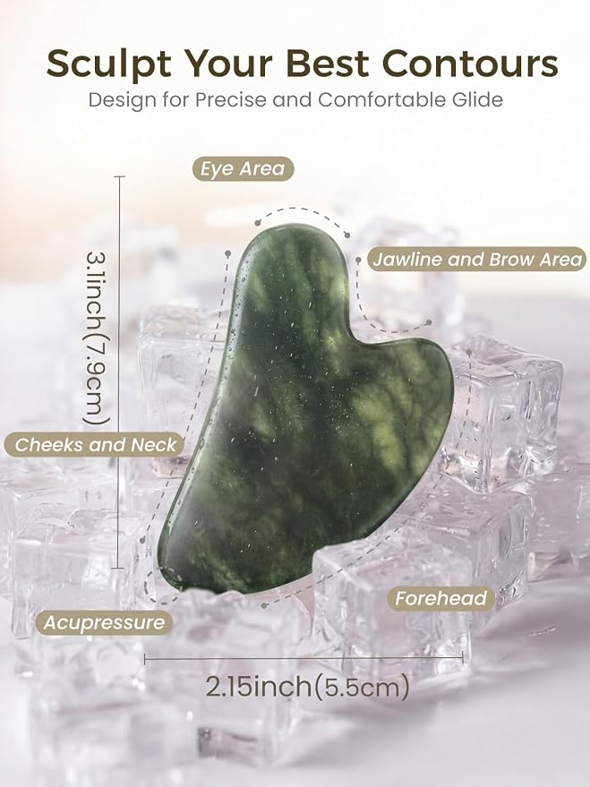 Gua Sha Facial Tool – Jade Guasha Tool - Image 2