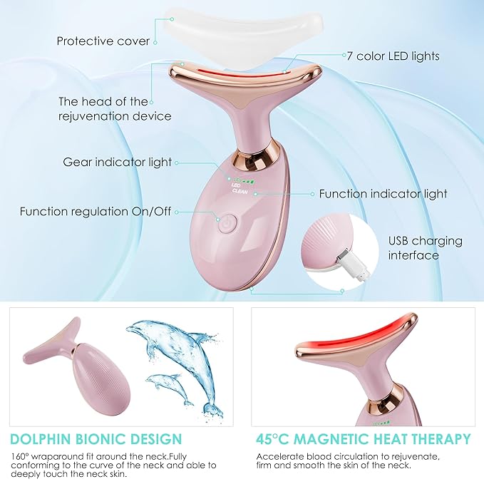 Facial Massager Red-Light-Therapy-for-Face and Neck, Face  culpting Wand - Image 5