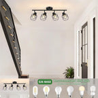 Baocuz 4-Lights Semi Flush Mount Ceiling Light, Adjustable Multi-Directional - Image 4