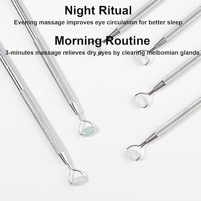 Metal Eyelid Massage Wand for Dry Eyes, Eyelid Roller for Chalazion, Stye & MGD - Image 7