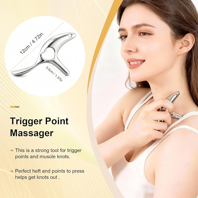 Eiito Gua Sha Trigger Point Massage Tool -Thumb Protector, Deep Tissue Massage - Image 2