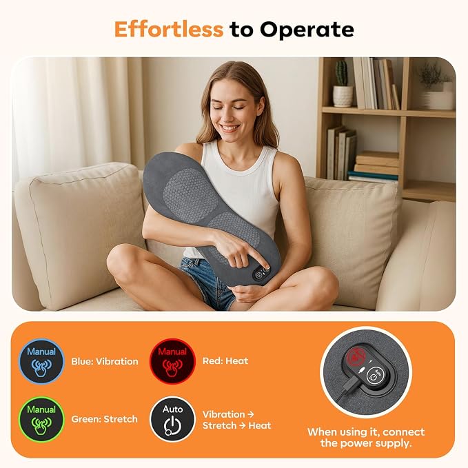 Smooth Triple Fusion 3-in-1 Lumbar Pillow Back Massager - Image 4