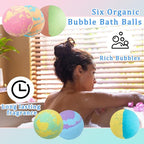 6PCS Bath Bombs Gift Set, Rainbow Bubble Spa Bath Bomb - Image 2