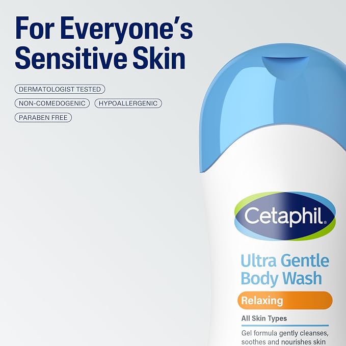 Cetaphil Ultra Gentle Relaxing Body Wash, - Image 5