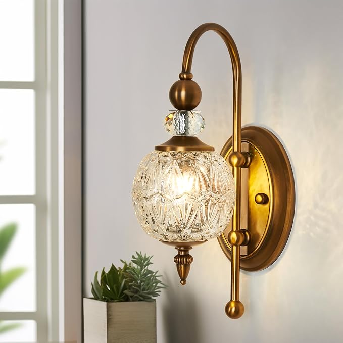 Piepooye Vintage Gold Wall Sconce by Piepooye