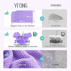 YFONG X-Large Hair Towel Wrap for Women, Super Absorbent Microfiber Hair Towel - Image 2