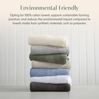 Springtree Home 100% Cotton Bath Towel Set of 4 | Super Soft & Absorbent - Image 6