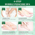 Pedicure Kit Foot Soak Set: Bubble Salt, Sugar Scrub, Massage Mask, Massage - Image 6