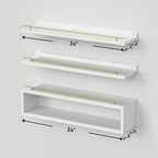 WOPITUES Floating Shelves for Wall 24 inch - Image 3