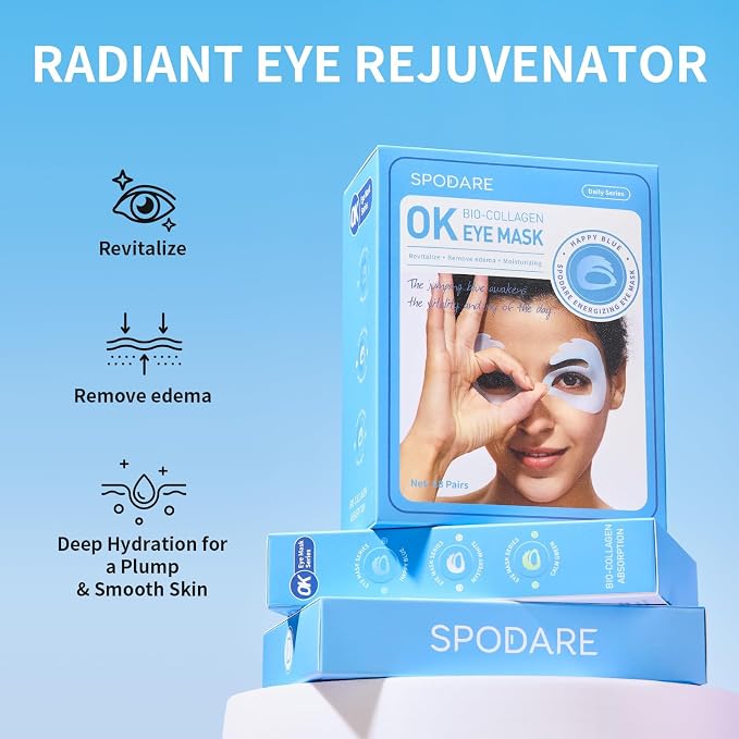 SPODARE OK Shape Eye Masks, 360° Fit Under Eye Patches - Image 3